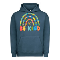 Pigment Midnight Navy be kind autism Urban Hoodie - MaliasSmallBusiness