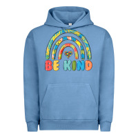 Pigment Pebble Blue be kind autism Urban Hoodie - MaliasSmallBusiness