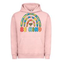 Pigment Salmon be kind autism Urban Hoodie - MaliasSmallBusiness