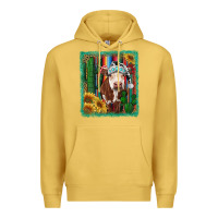 Antique Gold Western Christmas Cow Premium Hoodie - RanaPortraitStore