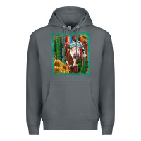 Rock Western Christmas Cow Premium Hoodie - RanaPortraitStore
