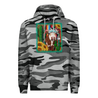 Slate Camo Western Christmas Cow Premium Hoodie - RanaPortraitStore
