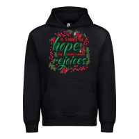 Black a thrill of hope the weary world rejoices Urban Hoodie - MaliasSmallBusiness