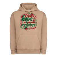 Pigment Burro a thrill of hope the weary world rejoices Urban Hoodie - MaliasSmallBusiness
