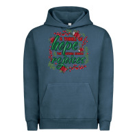 Pigment Midnight Navy a thrill of hope the weary world rejoices Urban Hoodie - MaliasSmallBusiness