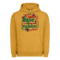 Pigment Peanut Butter a thrill of hope the weary world rejoices Urban Hoodie - MaliasSmallBusiness