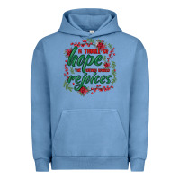 Pigment Pebble Blue a thrill of hope the weary world rejoices Urban Hoodie - MaliasSmallBusiness