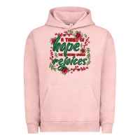 Pigment Salmon a thrill of hope the weary world rejoices Urban Hoodie - MaliasSmallBusiness