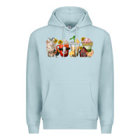 Blue Mist farm animals coffee cups Premium Hoodie - texasbilliewilder