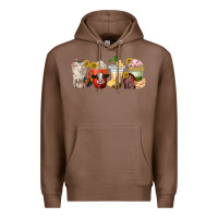 Chestnut farm animals coffee cups Premium Hoodie - texasbilliewilder