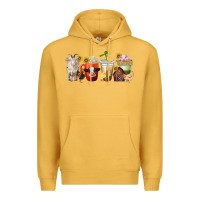 Mustard farm animals coffee cups Premium Hoodie - texasbilliewilder