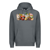Rock farm animals coffee cups Premium Hoodie - texasbilliewilder