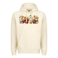 Sandshell farm animals coffee cups Premium Hoodie - texasbilliewilder