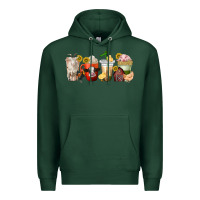 Sports Green farm animals coffee cups Premium Hoodie - texasbilliewilder