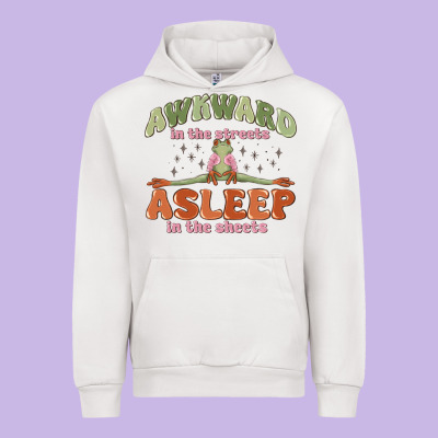 Urban Hoodie awkward in the streets asleep in the sheets