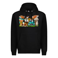 Black farm truck coffee cups Premium Hoodie - texasbilliewilder