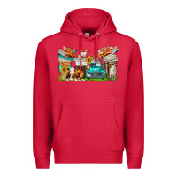 Cardinal farm truck coffee cups Premium Hoodie - texasbilliewilder