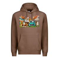 Chestnut farm truck coffee cups Premium Hoodie - texasbilliewilder