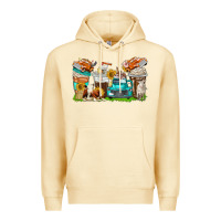 Pina Colada farm truck coffee cups Premium Hoodie - texasbilliewilder
