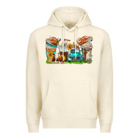Sandshell farm truck coffee cups Premium Hoodie - texasbilliewilder