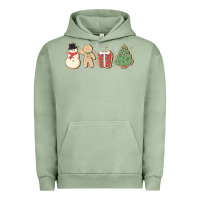 Pigment Oil Green christmas gingerbread cookies Urban Hoodie - MaliasSmallBusiness