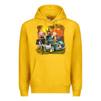 Lemon farm truck with farm animals Premium Hoodie - texasbilliewilder