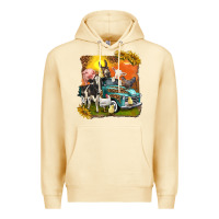 Pina Colada farm truck with farm animals Premium Hoodie - texasbilliewilder