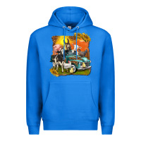 True Royal farm truck with farm animals Premium Hoodie - texasbilliewilder