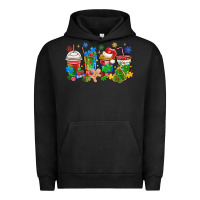 Pigment Black autism awareness christmas coffee Urban Hoodie - MaliasSmallBusiness