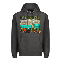 Charcoal Heather fifth wheel camper Premium Hoodie - texasbilliewilder