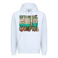 White fifth wheel camper Premium Hoodie - texasbilliewilder