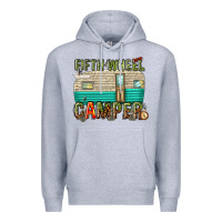 Heather Grey fifth wheel camper Premium Hoodie - texasbilliewilder