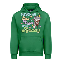 Emerald fueled by iced coffee and anxiety Urban Hoodie - MaliasSmallBusiness