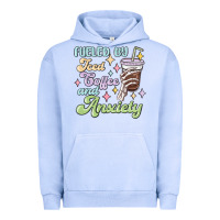 Pigment Grape Ice fueled by iced coffee and anxiety Urban Hoodie - MaliasSmallBusiness