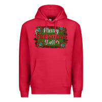Cardinal Merry Christmas Y'all Premium Hoodie - RanaPortraitStore