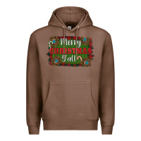 Chestnut Merry Christmas Y'all Premium Hoodie - RanaPortraitStore