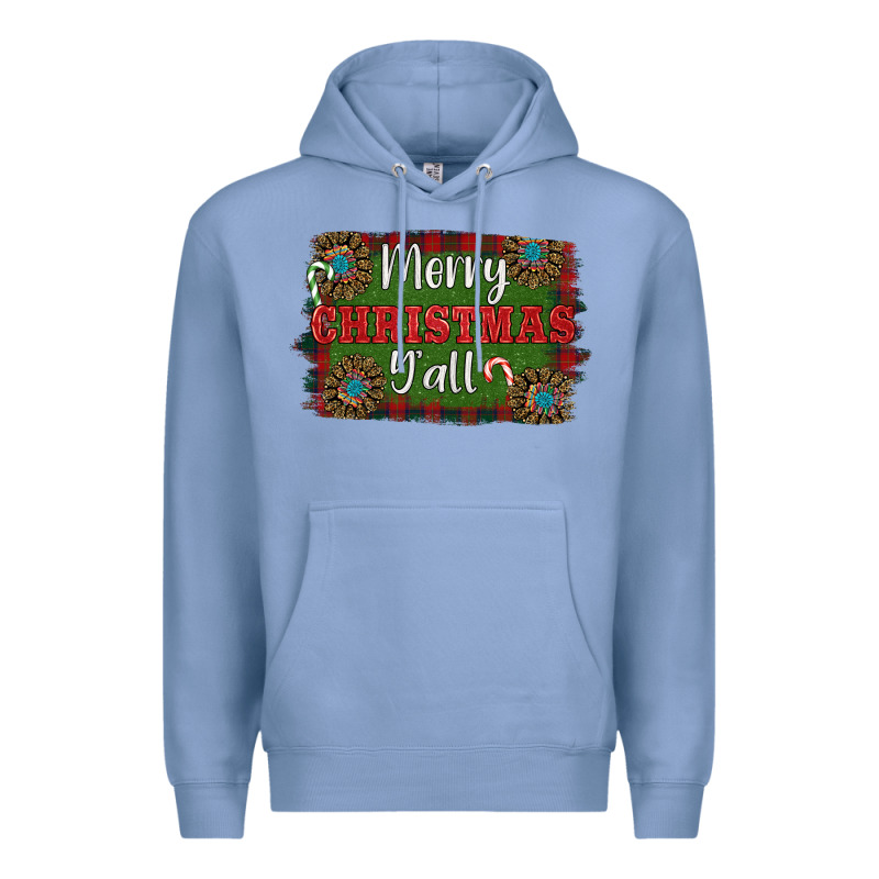 Merry Christmas Y'all Premium Hoodie by RanaPortraitStore | Teevron