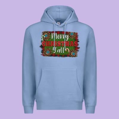 Premium Hoodie Merry Christmas Y'all