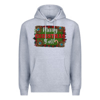 Heather Grey Merry Christmas Y'all Premium Hoodie - RanaPortraitStore