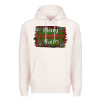 Pale Pink Merry Christmas Y'all Premium Hoodie - RanaPortraitStore