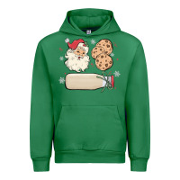 Custom Milk And Cookies With Santa Urban Hoodie | Teevron