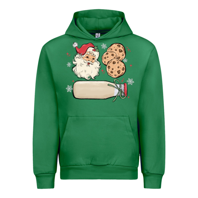 Custom Milk And Cookies With Santa Urban Hoodie by MaliasSmallBusiness | Teevron
