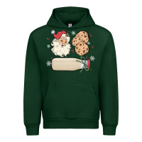 Forest Green custom milk and cookies with santa Urban Hoodie - MaliasSmallBusiness