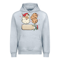 Heather Grey custom milk and cookies with santa Urban Hoodie - MaliasSmallBusiness