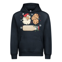 Navy custom milk and cookies with santa Urban Hoodie - MaliasSmallBusiness