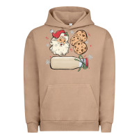 Pigment Burro custom milk and cookies with santa Urban Hoodie - MaliasSmallBusiness