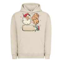 Pigment French Oak custom milk and cookies with santa Urban Hoodie - MaliasSmallBusiness