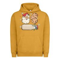 Pigment Peanut Butter custom milk and cookies with santa Urban Hoodie - MaliasSmallBusiness