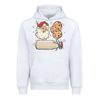 White custom milk and cookies with santa Urban Hoodie - MaliasSmallBusiness