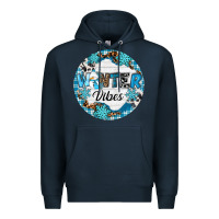 Navy Winter vibes Premium Hoodie - RanaPortraitStore